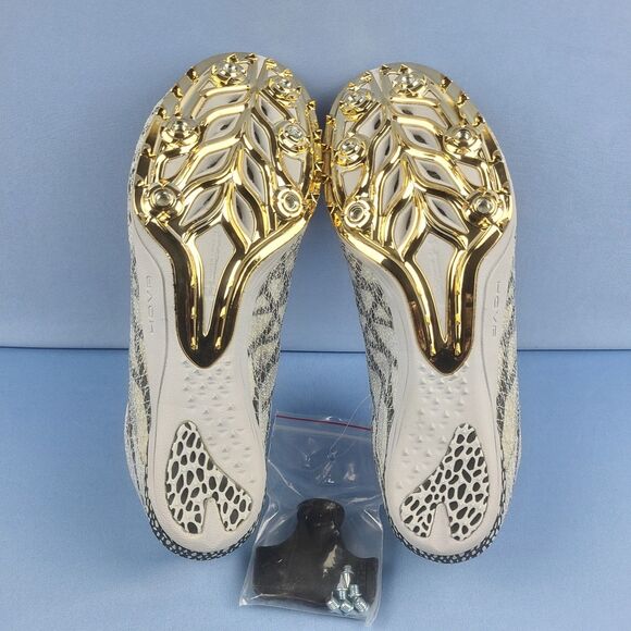 Under Armour Track Cleats Mens Size 7.5 HOVR Miler Pro 3 Grey Metallic Gold main image 2
